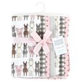 thumbnail image 2 of Hudson Baby Infant Girl Cotton Flannel Burp Cloths, Farm Friends Pink 7-Pack, One Size, 2 of 6