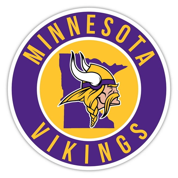 Minnesota Vikings 12" State Circle Sign