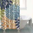 thumbnail image 5 of Boho Style Shower Curtain Floral Art Modern Classic Floral Vintage Retro Shower Curtain for Bathroom Home Decor Bathtubs Waterproof Fabric Curtain with 12 Hooks 72x84in, 5 of 5