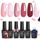 thumbnail image 1 of Set de esmaltes de uñas Beetles Pink Gel de 5 colores con esmalte delineador, 1 of 7