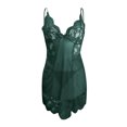 thumbnail image 5 of zuwimk Women Floral Snap Crotch Teddy Chemise Nightie Lace Nightgown Green,M, 5 of 5