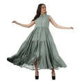 thumbnail image 3 of Moomaya Long Shirt Dresses Women Printed Sleeveless Sundress Button Shirt, 3 of 5