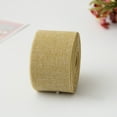 thumbnail image 5 of BrowQuartz 5CM Burlap Ribbon Rolls Linen Multiple Colors Portable Woven Roll Flexible Fashionable Tight Stitched Party Decorations Home Champagne, 5 of 6