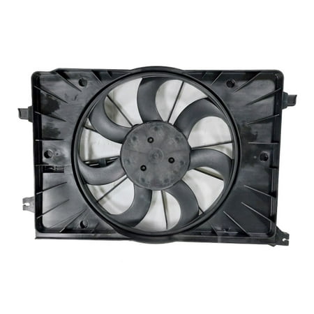 KarParts360 For Chevy Bolt EUV 2022 2023 Dual Radiator and Condenser Fan | w/ Brushless Motor | PA + GF Fan Blade Material | Replacement For GM3115327 | 42465910
