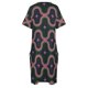 thumbnail image 5 of Vestido holgado de lujo con bolsillos y rayas de estilo retro moderno de mediados de siglo para fiesta de noche y graduación. Falda para mujer., 5 of 7