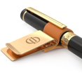 thumbnail image 4 of Dryden Designs Fountain Pen and Notebook Clips - Intense Black - Medium Nib - Includes 6 Ink Cartridges, Pouch and Ink Refill Converter, Classic Writing Tool, 4 of 10