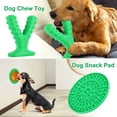thumbnail image 4 of FiGoal Dog Chew Toys for Aggressive Chewers Brushing Stick with Pet Snack Pad Green, 4 of 7