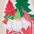 thumbnail image 3 of Violet Linen Christmas Ornaments Modern Pattern, Polyester Burlap Fabric, Applique Print Felt Design, Car, 18 Inch x 18 Inch, Decorative Throw Pillow Cover, 3 of 6