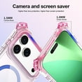 thumbnail image 5 of Allytechgroup iPhone 17 Case, Gradient Color Design Transparent Shockproof Compatible with Magsafe Anti-Scratch Bumper Rugged Phone Case for Apple iPhone 17, Pinkblue, 5 of 7