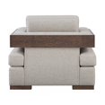 thumbnail image 4 of Acme Niamey Chair with 1 Pillow in Fabric & Cherry, 4 of 4