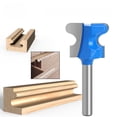 thumbnail image 1 of Imported Tungsten Steel Woodworking Router Bit with 6.35mm Shank (1/4*19.05mm) - Customizable 2-Arc Cutter for Precision Grooving, Drawer/Cabinet Door Milling & Edge Trimming in Woodworking Machines, 1 of 5