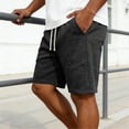 thumbnail image 6 of cfhntfmh Men's Baggy Shorts Casual Drawstring Knee Length Wide Leg Sweat Shorts Loose-Fit High Waisted Workout Shorts, 6 of 6