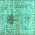 thumbnail image 1 of Ahgly Company Indoor Square Persian Turquoise Blue Traditional Area Rugs, 6' Square, 1 of 4