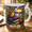 Black, variant on Personalized Teacher Mug Stained Glass Wise Owl Coffee Cup for Writing Teacher Gift