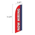 thumbnail image 6 of Vispronet Now Hiring Red White and Blue Flag, 13.5ft, Cross Base Weight Bag, 6 of 6