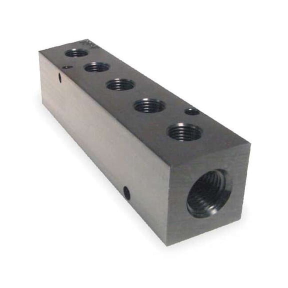 Pneumadyne Manifold,BLK,Alum,5Outlets,5.75"L M30-375-5