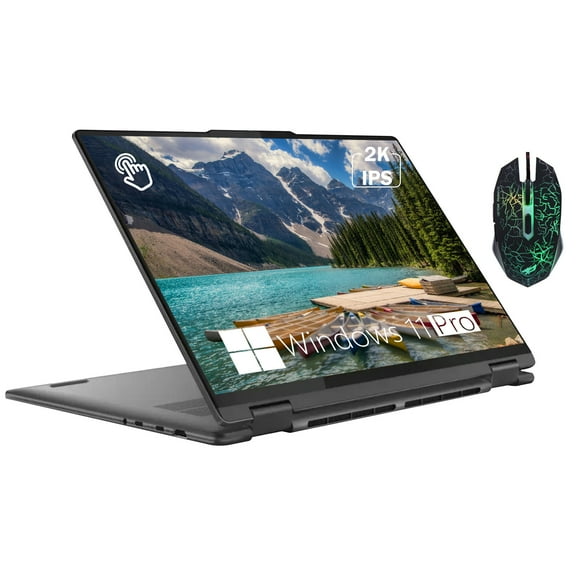 Lenovo Yoga 7 2-in-1 Touchscreen Laptop,16" 2K IPS Display,Intel Core Ultra 7 155U,16GB LPDDR5x RAM,1TB M.2 PCIe SSD,Fingerprint,Backlit KB,FHD IR Webcam,Win 11 Pro