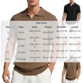 thumbnail image 3 of Men's Casual Short Sleeve Button Down Shirt, Knit Lapel Shirt With Breathable Fabric, Solid Color Regular Fit, Casual Daily Vacation Beach Wedding, Stylish Menswear | Zenithor,White 2XL, 3 of 8