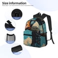 thumbnail image 4 of Rocae Blue Watercolor Duck for Lightweight Casual Backpack Travel Hiking Backpack Carry On Laptop Backpack, 4 of 6