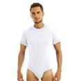 thumbnail image 1 of Oyolan sous-Vêtement en Coton à Manches Courtes pour Hommes String à Boutons Combinaison Blanc 4TG, 1 of 7