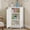 White, variant on 31" Corner Storage Cabinet, Wood Freestanding Triangle Floor Cabinet with Door & Shelves, Black