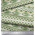 thumbnail image 3 of Soimoi Tissu Georgette Viscose Imprimé Géométrique Aztèque 1 Yard 42 Pouces de Large, 3 of 3