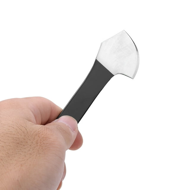 Cuchillo de Cuero, Cuchillo de Esquivacia de Cuero Profesional Alto Acero de Manganeso para Artesanía de Cuero