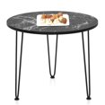 thumbnail image 1 of Harmijoy Table Basse en Faux Marbre, Table Basse Ronde avec Pattes en Métal, Table d'Appoint Moderne Table Basse Ronde pour Salon, Bureau, Balcon, 1 of 8