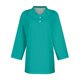 thumbnail image 4 of camisa de color sólido de manga 3/4 con solapa casual de moda para mujer tops con botones para mujer turquesa/l, 4 of 4