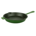 thumbnail image 2 of BergHOFF Neo 3pc Cast Iron Fry Pan & Grill Pan Set with Slotted Steak Press, Green, 2 of 9