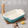 thumbnail image 2 of Sweejar Porcelain Baking Dish, Rectangular Bakeware Lasagna Pan, Casserole Dish for Daily Use, 13*9.6 inch ,Gradient Blue, 2 of 6