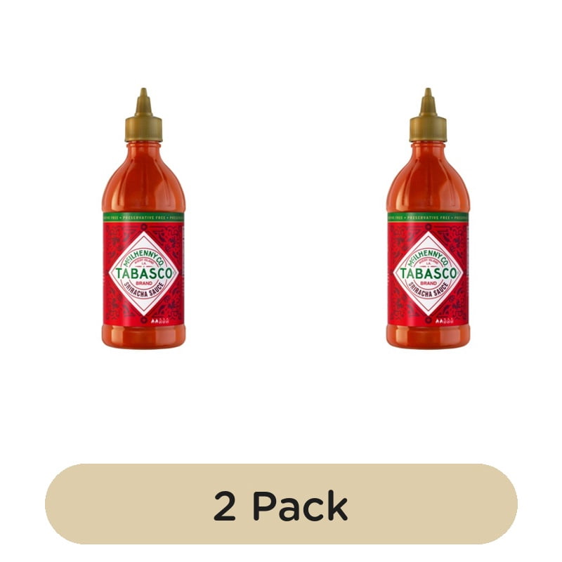 Tabasco Sriracha Hot Chilli Sauce 256ml, British Import (Pack of 2)