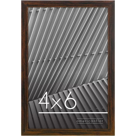 Diayung 11x14 Picture Frame in Plastic Walnut - Thin Border Frame