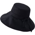thumbnail image 4 of CoCopeaunts Large Bucket Hat Oversized Brim Outdoor Visor Adjustable Ladies Fisherman Hat Foldable Basin Hat Solid Color Sun Cap, 4 of 8