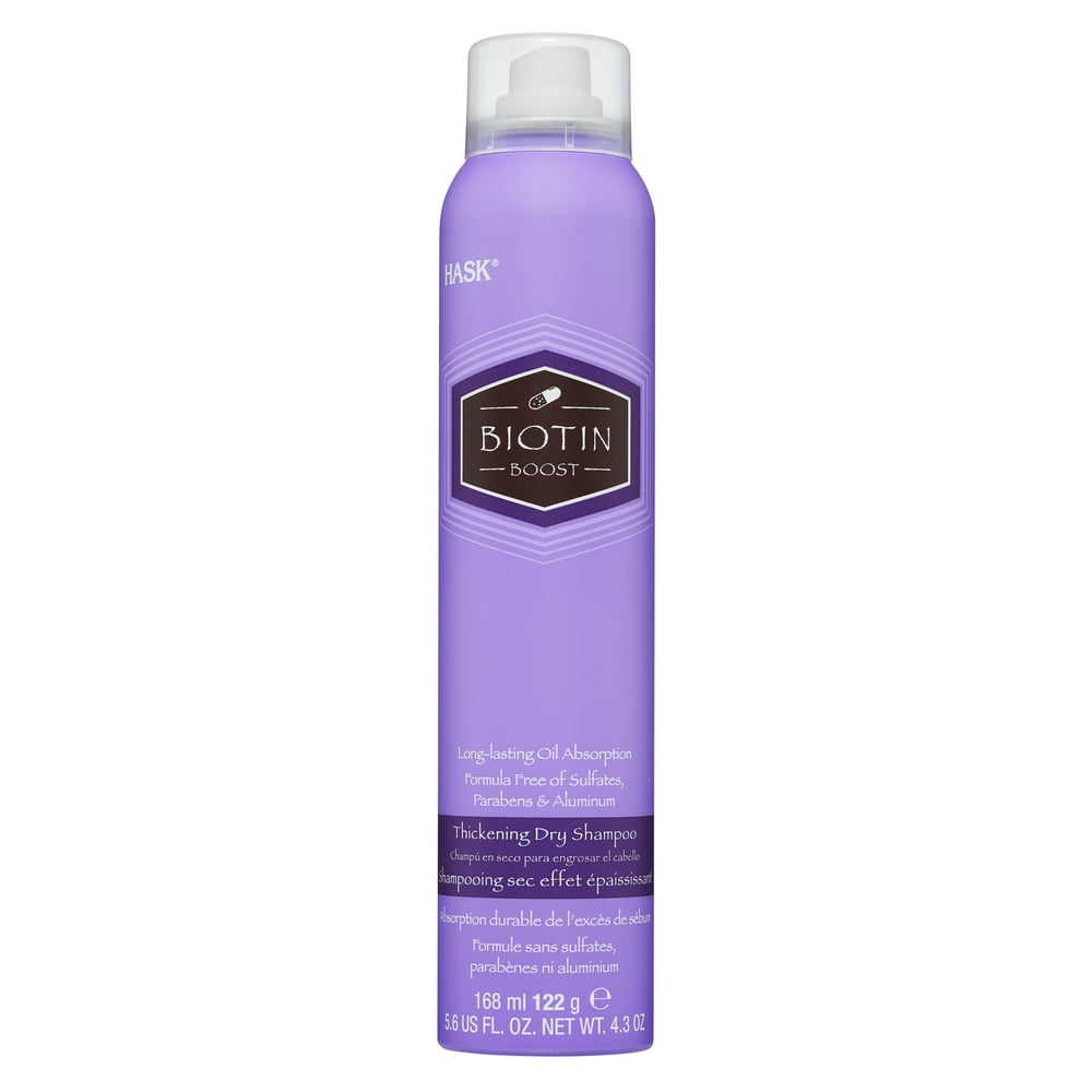 HASK Thickening Dry Shampoo Sulfate Free Biotin Boost with invigorating