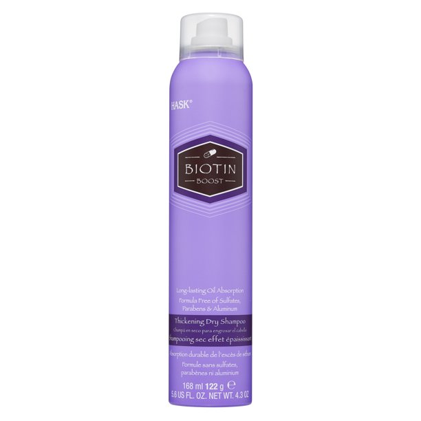HASK Biotin AluminumFree Thickening Dry Shampoo, 5.6 fl oz NET WT 4.3