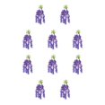 thumbnail image 3 of Ounissouiy ABS Durabilidad de larga duración Flor artificial para interior o exterior Flores artificiales Decoración Wisteria Boda púrpura 1 púrpura 1 paquete 10piezas, 3 of 3