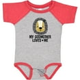 thumbnail image 3 of Inktastic My Godmother Loves Me Godson Lion Boys Baby Bodysuit, 3 of 5