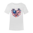 thumbnail image 5 of Cavosen Women's Patriotic Tee Shirts Short Sleeve Crew Neck Casual Tee Red White and Blue Graphic Shirt Summer Loose Tops, 5 of 5