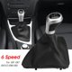 thumbnail image 3 of 6 Speed Manual Shift Knob Shifter Lever Boot Cover For- 1 Series E81 E87 E87Lci E88 E82, 3 of 5