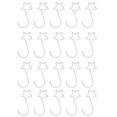 thumbnail image 2 of 20Pcs Christmas Wreath Hanger, 2" Colorful Metal Star Hooks for Front Door, Reusable Christmas Ornament Star Shaped Hangers for Christmas Tree Ornaments Decorations, 2 of 7
