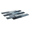 thumbnail image 3 of Migdal Sky Blue 2-in. x 6-in. Brick Joint Wood Look Glossy Glass Mosaic Wall and Floor Tile, 3 of 6