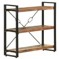 thumbnail image 1 of vidaXL 3-Tier Bookcase 90x30x80 cm Solid Reclaimed Wood, 1 of 5