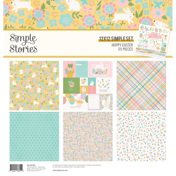 Simple Stories Collection Kit 12"X12"-Hoppy Easter