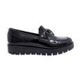 thumbnail image 2 of Mocasín escolar Coqueta para niña de charol negro Florence con lazo decorativo, 2 of 5