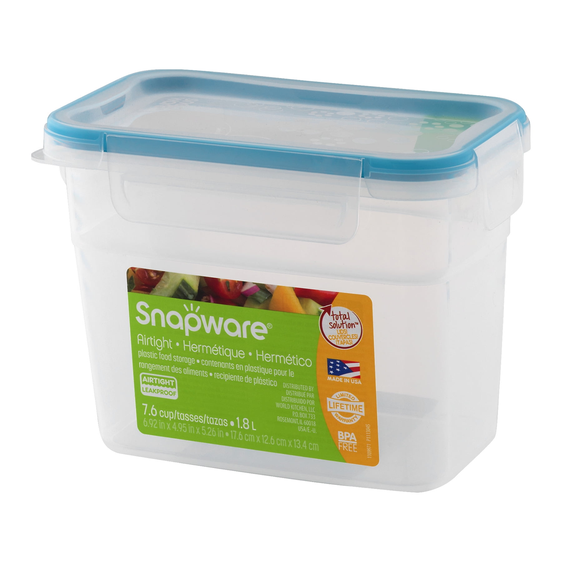 Snapware Total Solution 7 6 Cups Plastic Food Storage 1 Container