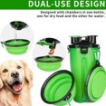 thumbnail image 3 of Las mascotas salen con doble taza de comida y agua, botella de agua potable portátil, hervidor más cuenco plegable para comida para perros, 3 of 5