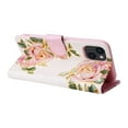 thumbnail image 6 of RFID Blocking Case For iPhone 15 Wallet Case for Women with Credit Card Holder, Cute Pattern Flower Designed Hand Strap Flip PU Leather Stand For iPhone 15, Love Rose, 6 of 8