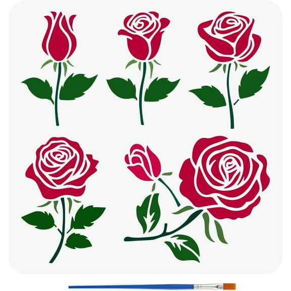 1 pc PET Hollow Out Drawing Painting Stencils 30x30cm for DIY Scrapbook Photo Album Tree Mixed Color