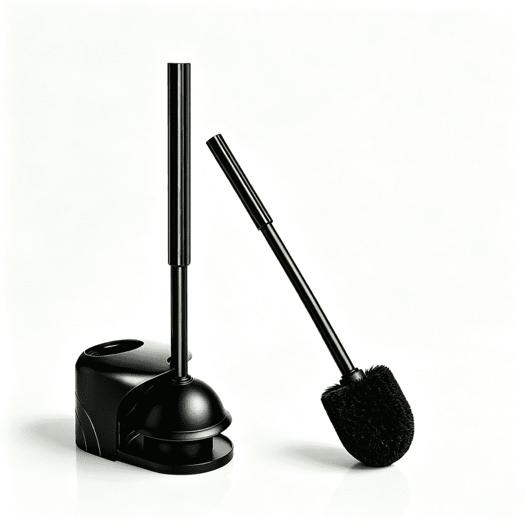 2-in-1 Toilet Brush and Plunger Combo Set photo 8